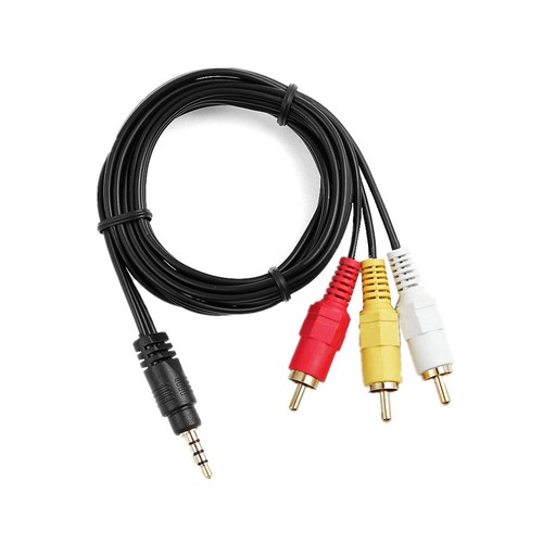 3.5mm to 3 RCA AV A/V Audio Video TV Cable Cord Lead For Sony Digital Camcorder - Picture 5 of 5