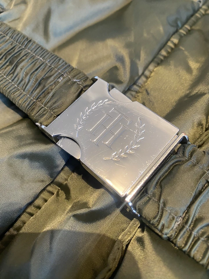 Tommy Hilfiger Chaqueta Mujer Talla Grande Verde Pluma Plumón Acolchado Abrigo Puffer Foto 3 de 4