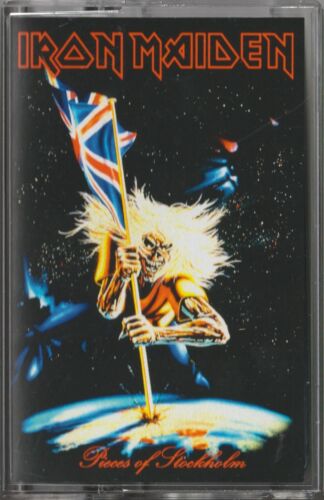 IRON MAIDEN "Pieces of Stockholm" CASSETTE Live 5/5/1983 80s NWOBHM Rare