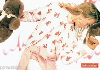 ADVERTISEMENT ADVERTISING 046 1987 Alain Manoukian bathrobe (2p) night lingerie