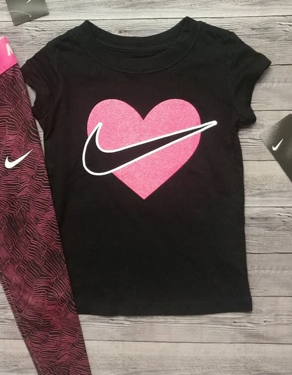 Black and top pink nike outfit
