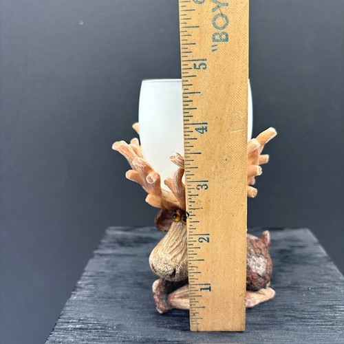 De colección Ganz Navidad Resina Corteza Alce Cuernos Votivo Vela/Soporte de Luz de Té - Imagen 2 de 13