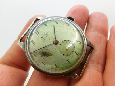 RELOJ CAUNY AÑOS 40 PARA CABALLERO JOYA SUIZA DE COLECCION FUNCIONA OK WATCHES