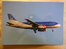 BMA / BRITISH MIDLAND AIRBUS A 319 G-DBCD / CARTE POSTALE AVIATION