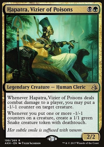 MTG Magic the Gathering Hapatra, Vizier of Poisons (199/347) Amonkhet LP