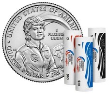2022 P D S Sally Ride Women Quarter 3 Roll Set 22WRD SEALED Box