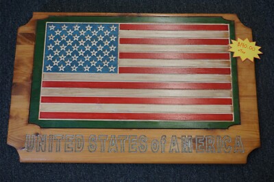 American Flag USA Flag Plaque / Sign (3905)
