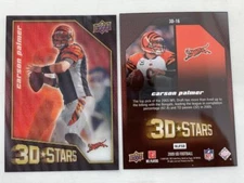 2009 Upper Deck 3D Stars Lenticular #16 - CARSON PALMER - Cincinnati Bengals