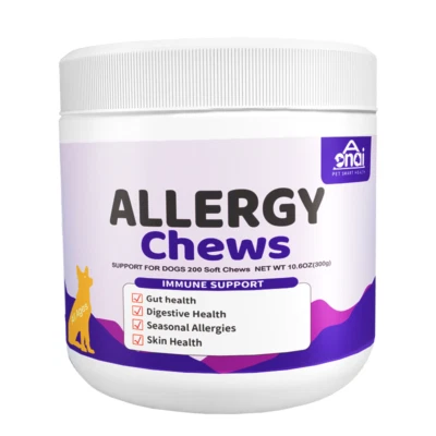 AONAI BRANDS Dog Allergy Relief-Itching Skin Relief- Dog Probiotics for Itchy Skin and Ears