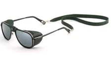 Vuarnet Sunglasses Alpine Glacier Aviator 56mm VL2112 Black/Green Pure Grey