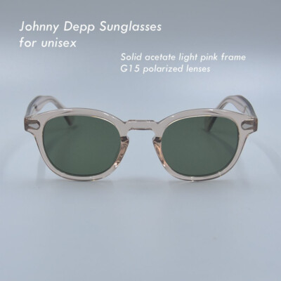Brand new G15 polarized sunglasses Johnny Depp glasses women green sunglasses