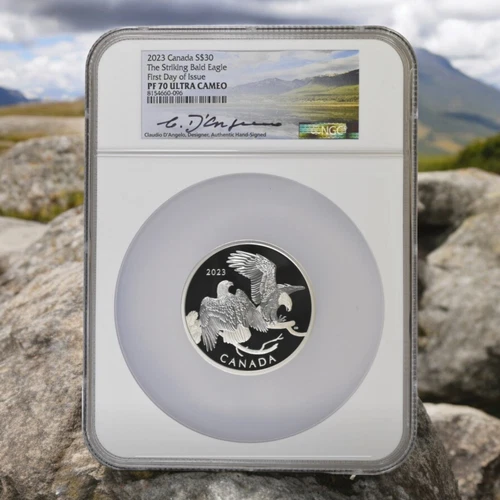 2023 Canada $30 2 Oz Striking Bald Eagle NGC PF 70 UCAM FDOI Proof Ultra Cameo