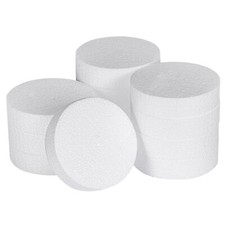 12 Pack 4 Inch Round Foam Discs for DIY Projects Cake Decorations Arts Crafts