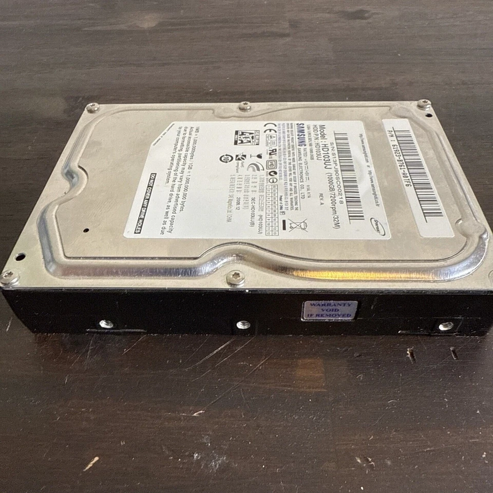 Samsung Spinpoint HD103UJ 1 TB 7200RPM 3.5" SATA Desktop Hard Drive 32mb Cache - Image 4 of 4