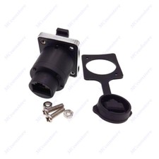 RJ45 Waterproof Connector Female Panel Mount Sockets Ethernet IP65 Straight