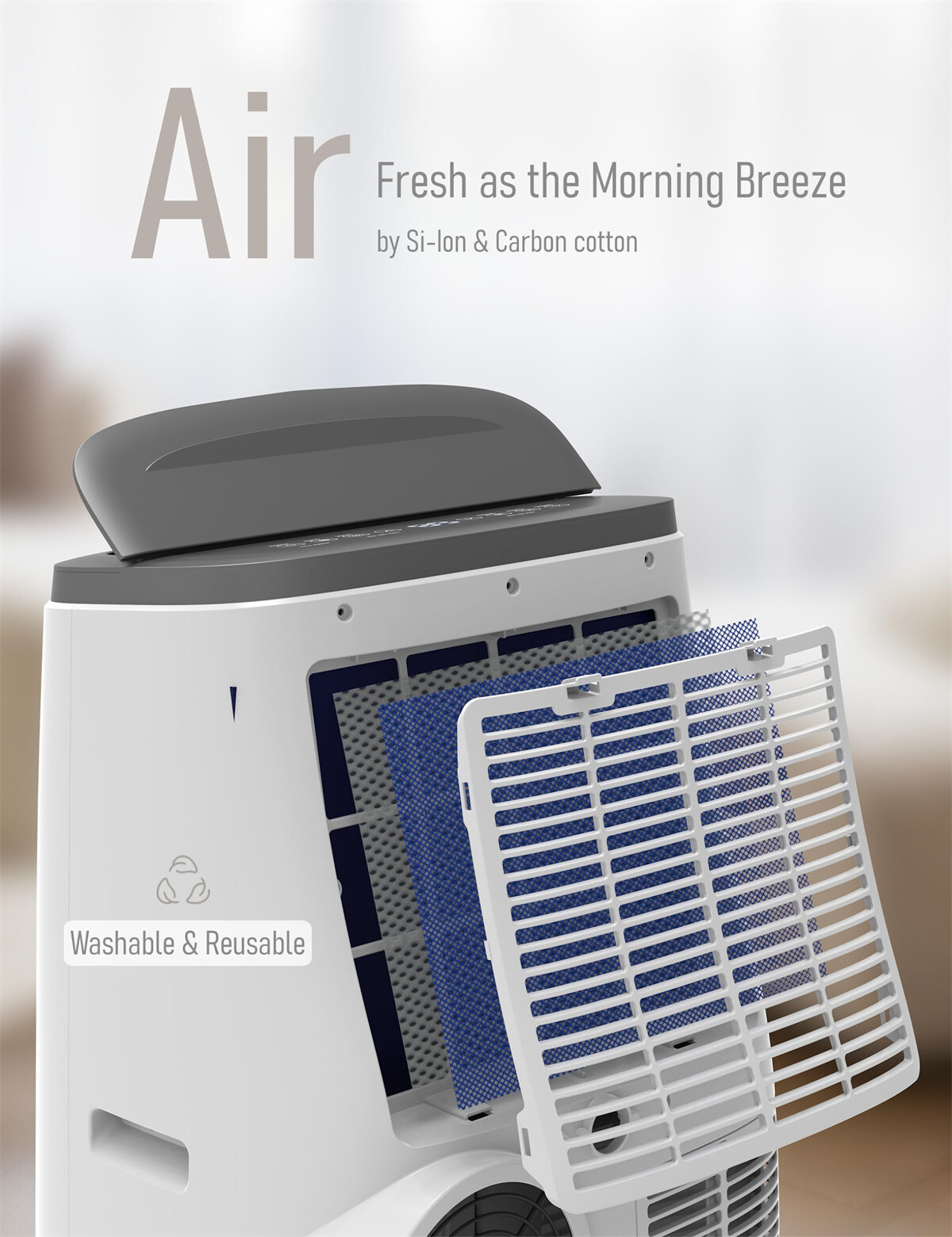 📱14,000 BTU Portable Air Conditioner for Large Room up to 750 Sq.Ft 24H Timer