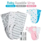 Organic Cotton Swaddle Wraps Sleep Sack Swaddle New Born Baby Boy Girl Wrap 0-3