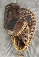 Vintage Spalding E Z Flex Leather Baseball Glove