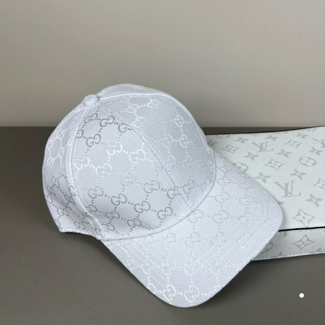 Casquette de baseball sport décontractée réglable unisexe Gucci lettre blanche chapeau camionneur