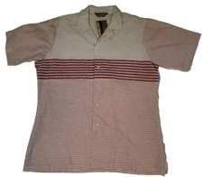 Fast Breakers Large Button Shirt Stripe 