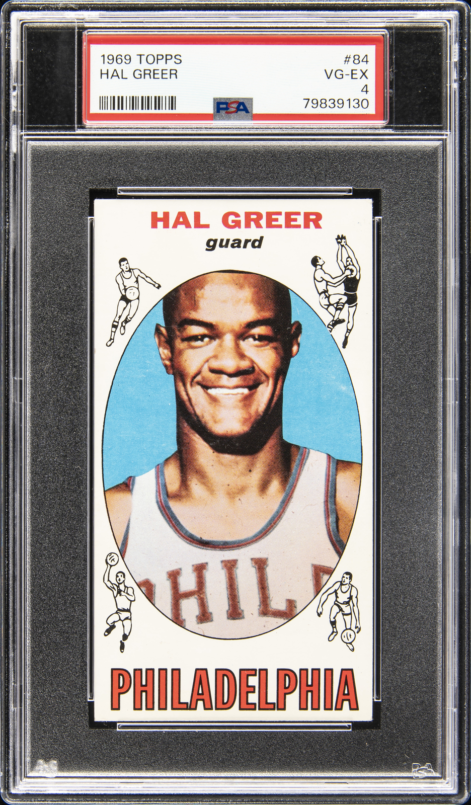 1969 TOPPS #84 HAL GREER PSA 4
