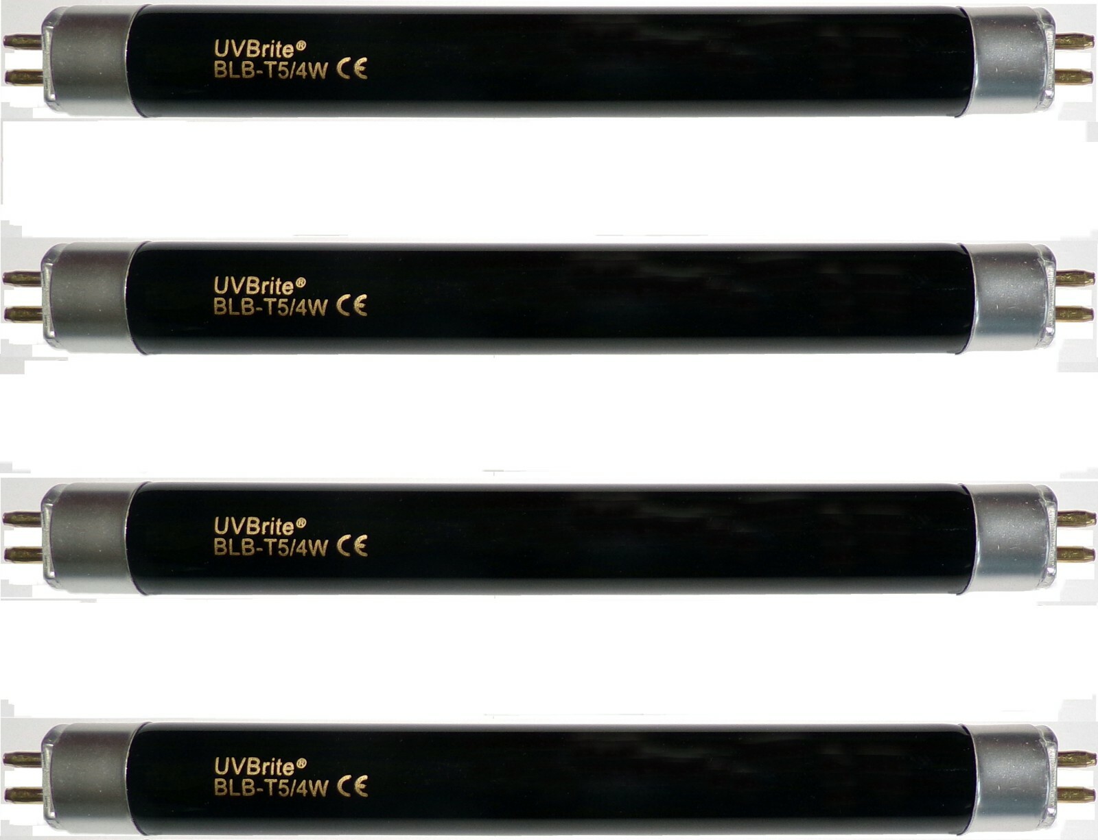 UVBrite® Confezione Da 4 BLB-T5/4W Lampadina Nera Ultravioletta 4 - Foto 6