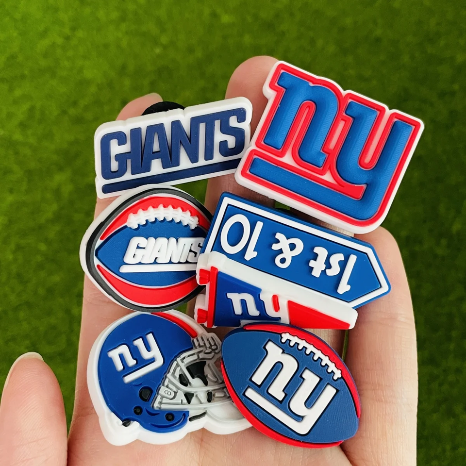 PICK YOUR NFL FOOTBALL TEAM JIBBITZ SHOE CHARMS FOR CROCS CLOGS