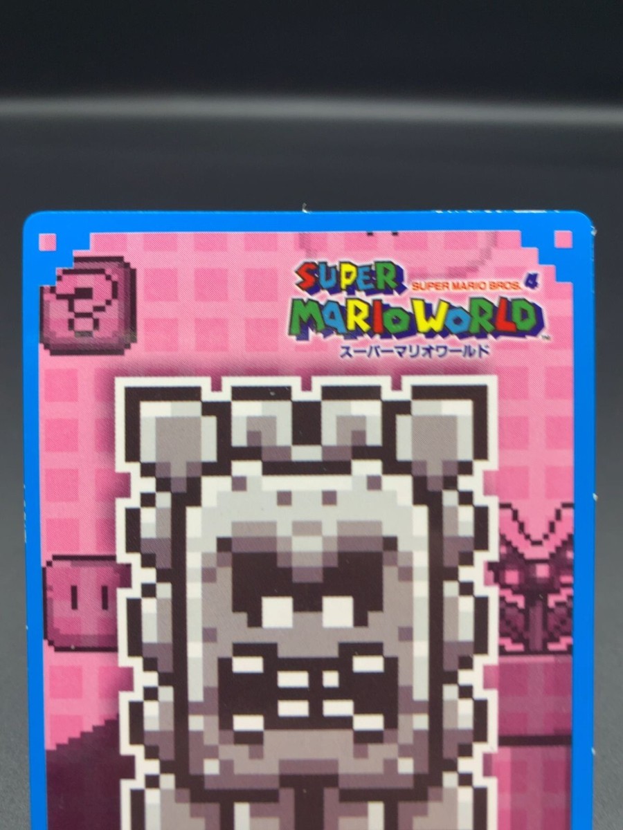 Thwomp 1990 Super Mario World Bros Card Top Nintendo Japanese | eBay