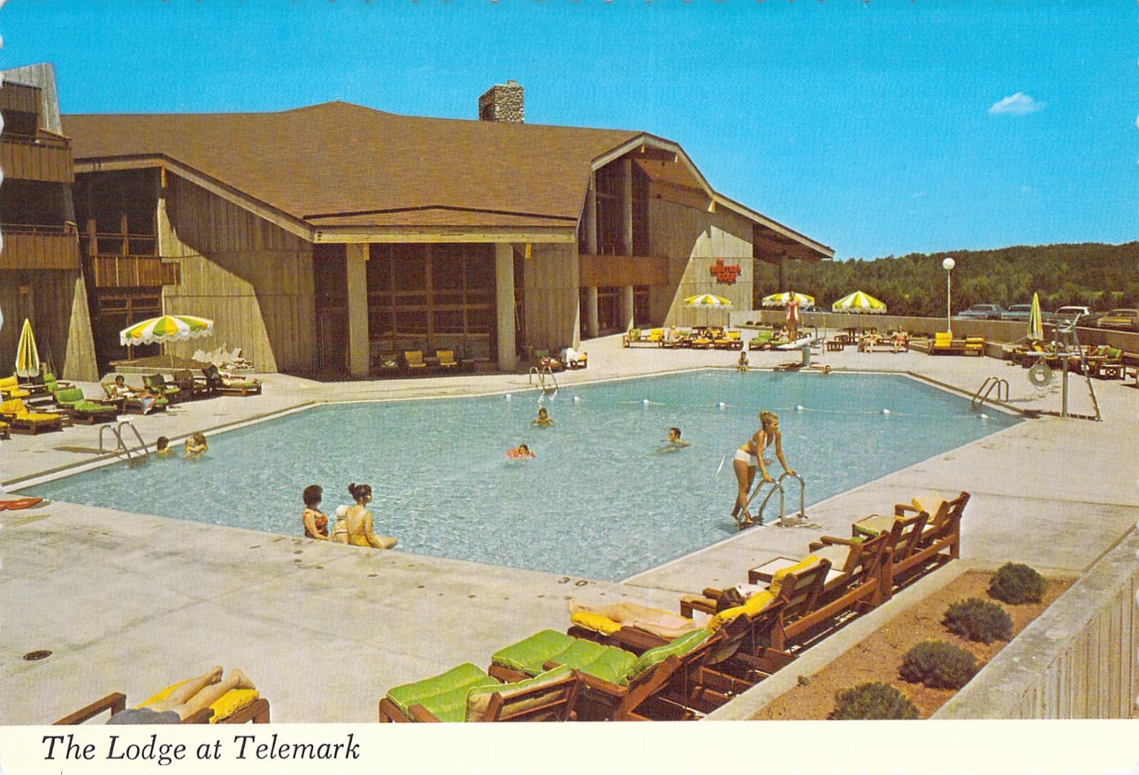 1974 WI Cable Lodge Telemark Pool MINT 4x6 postcard CT1 eBay