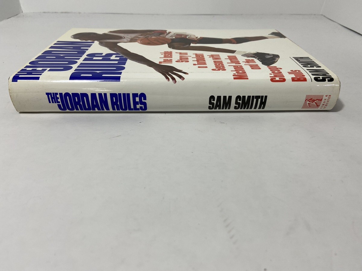 1992 THE JORDAN RULES HARDCOVER BOOK SAM SMITH MICHAEL JORDAN CHICAGO BULLS  NBA