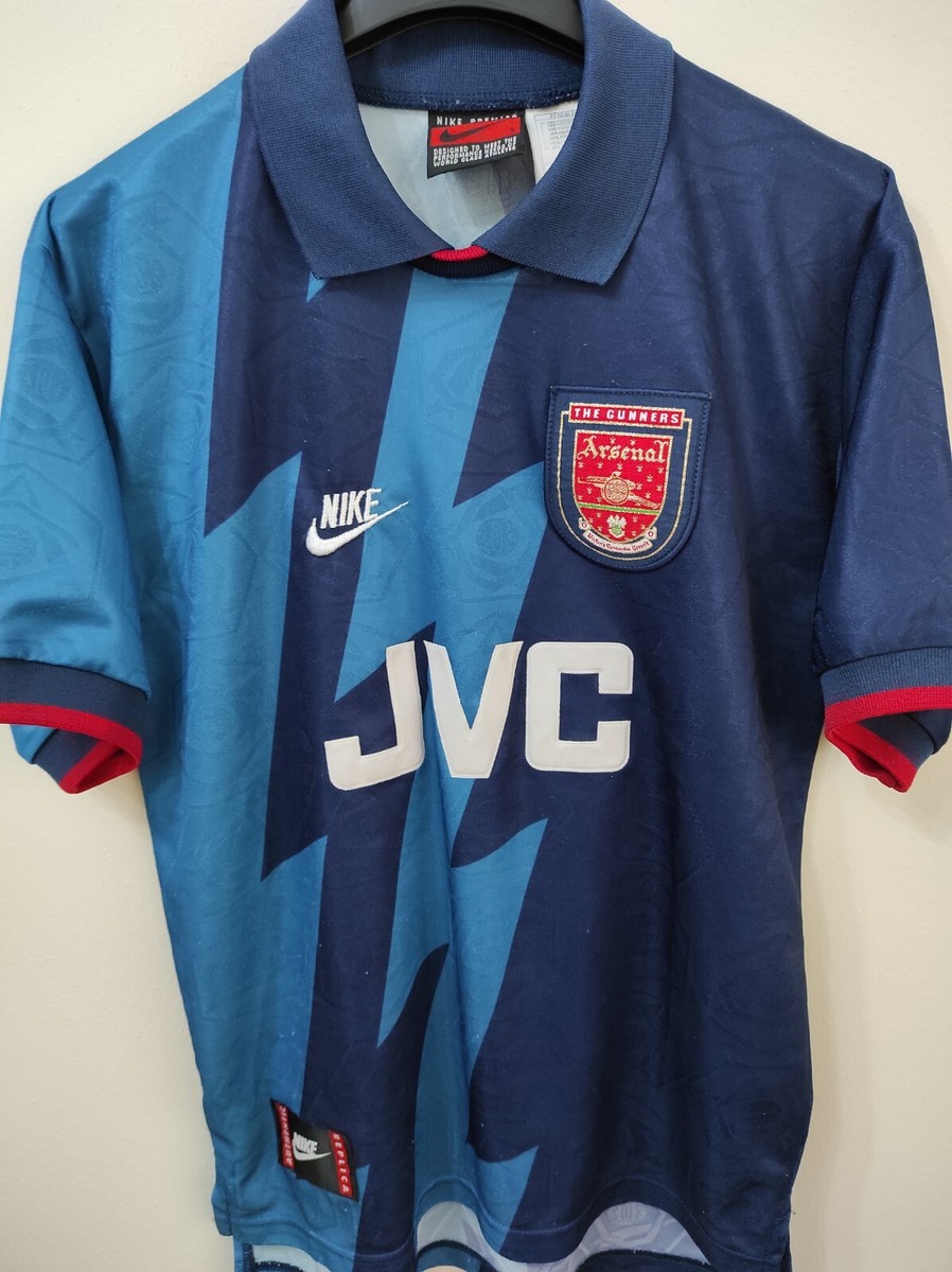 ARSENAL 1995-1996 away JVC camiseta shirt trikot maillot