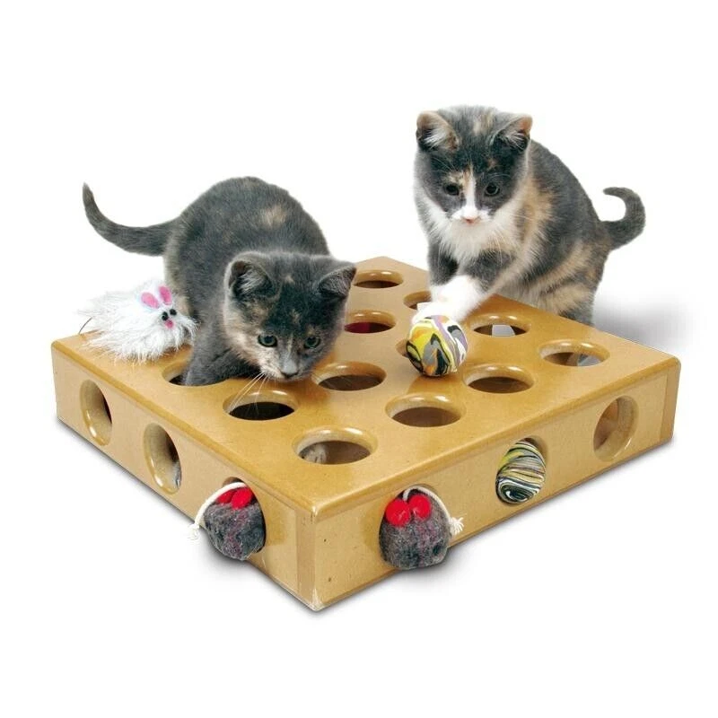 Smart Cat Kitten Hide Peek Catch Toy Game Peek-A-Prize Box
Opens in a new window or tab