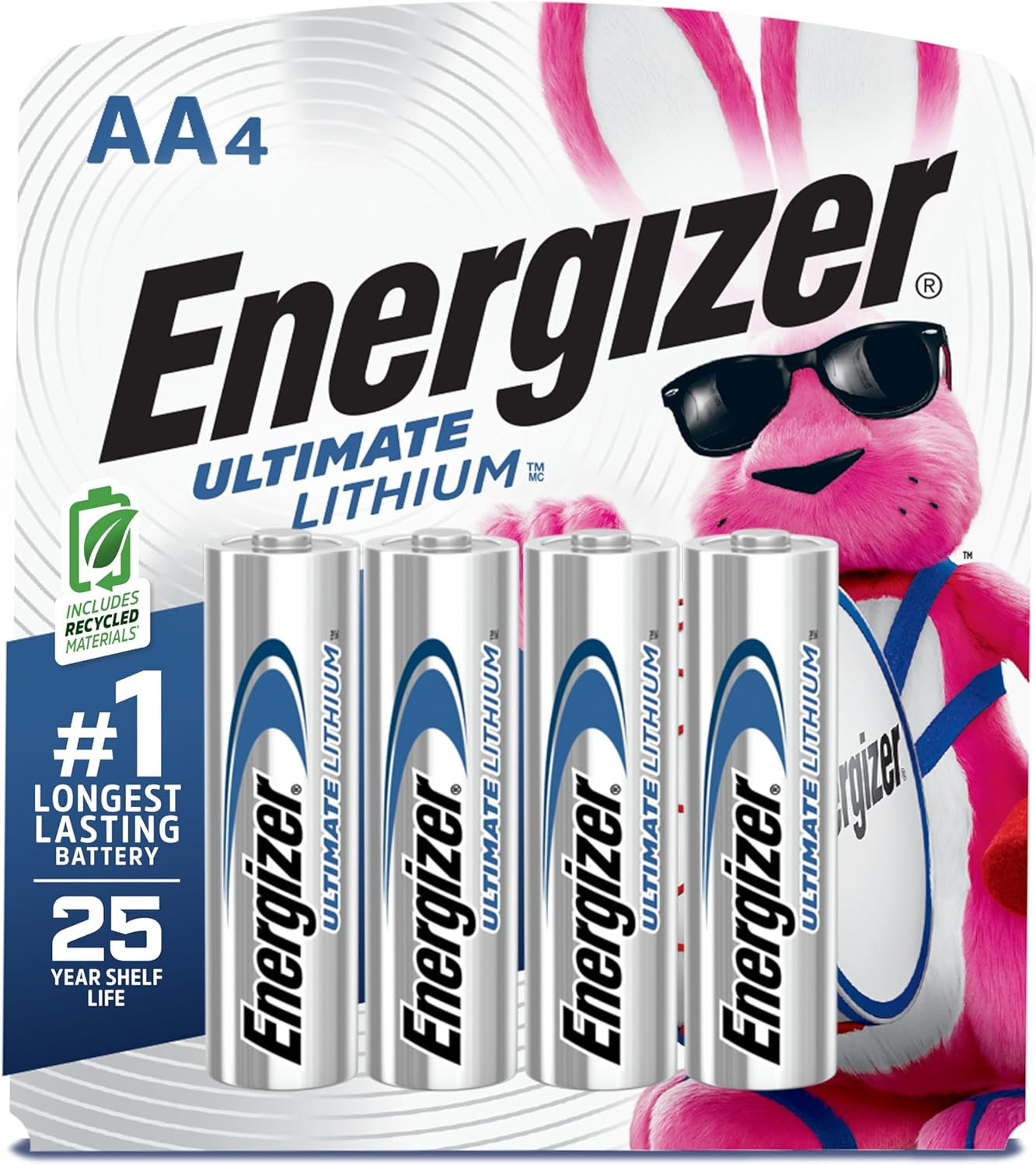 AA Batteries, Ultimate Lithium Double a Battery, 4 Count-image