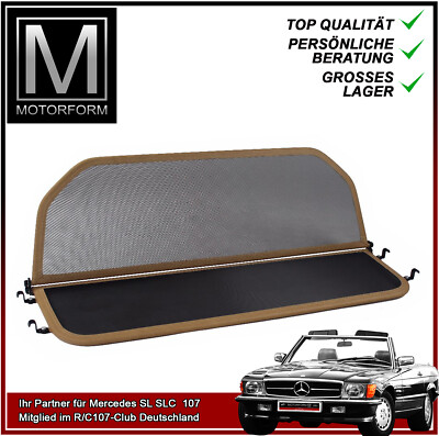 Windschott DATTEL für Mercedes SL 107 R107 W107 wind deflector windshield camel