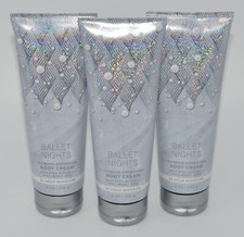 3 NEW BATH  BODY WORKS BALLET NIGHTS ULTIMATE HYDRATION BODY CREAM LOTION 8 OZ