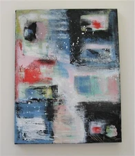 Original Abstract Art Collectible 11 x 14 signed Contemporary Wall Gallery OOAK