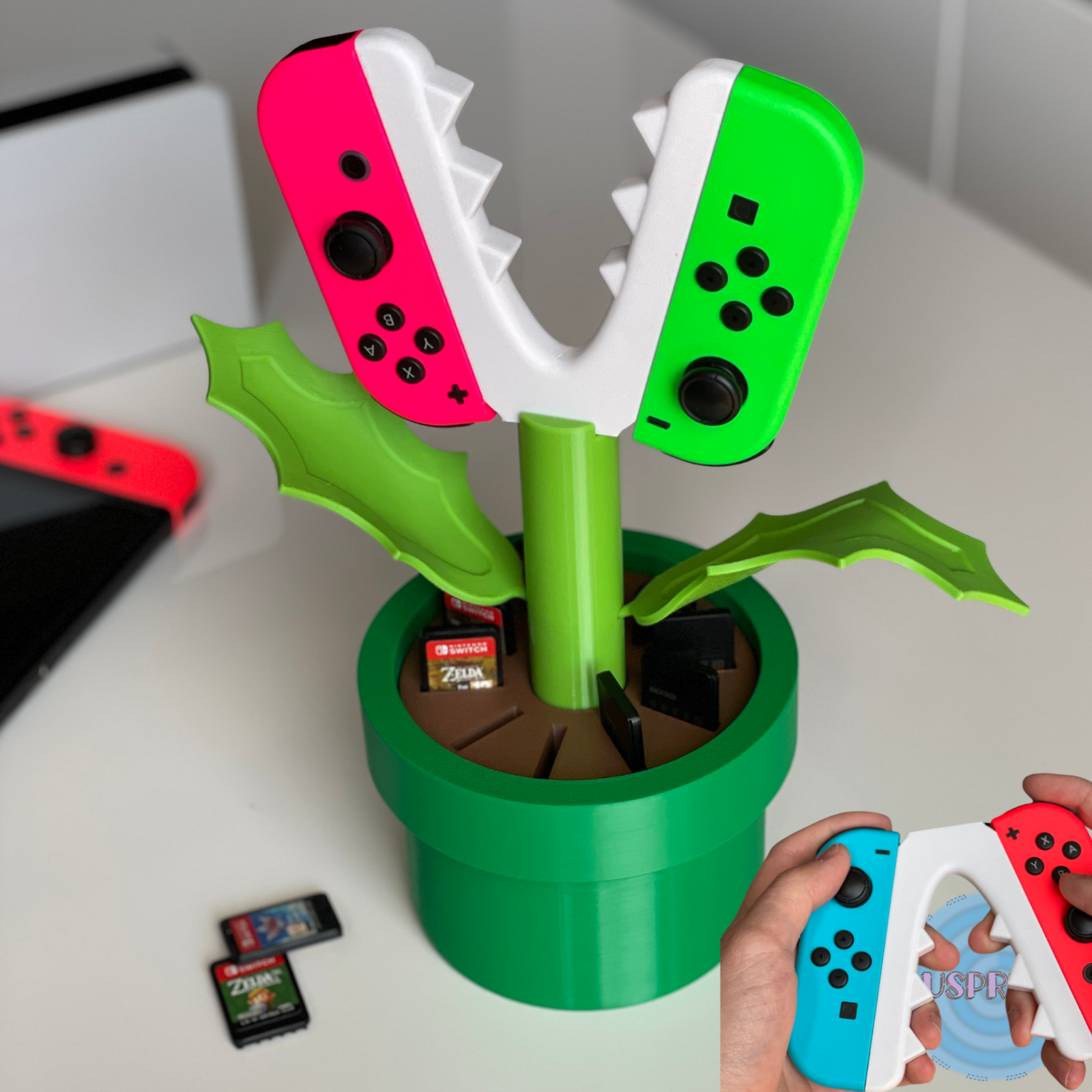 Spielehalter passend für Nintendo Switch Joy-Con Halter Ständer Halterung Games