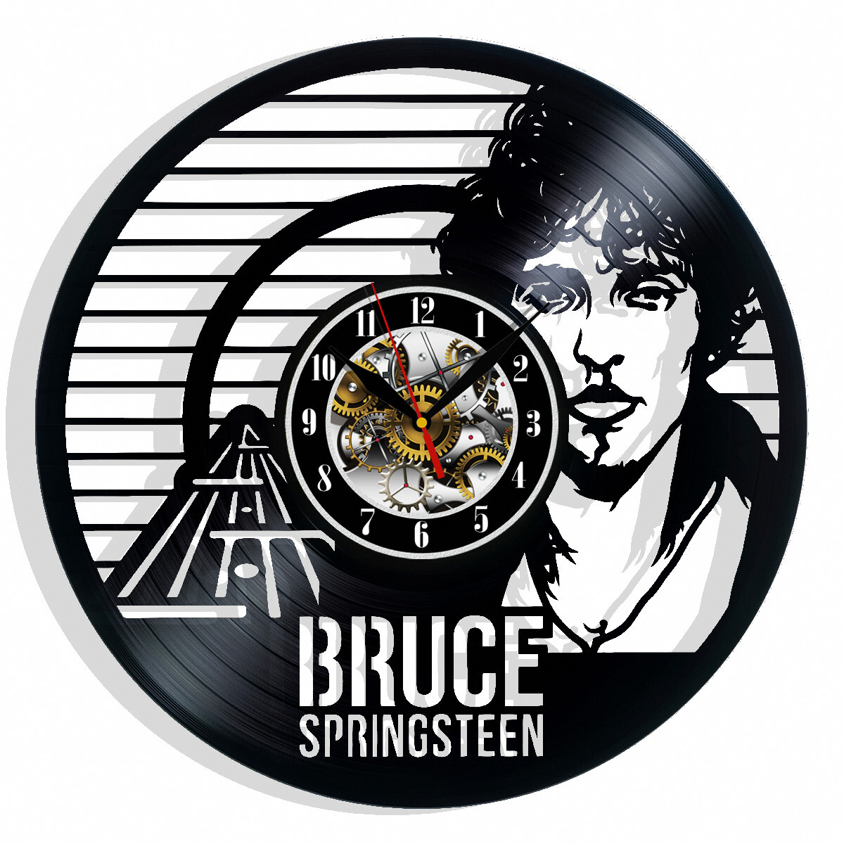 Bruce Springsteen Vinyl Wall Clock Gift Birthday Holiday Home Room Decor Design 4