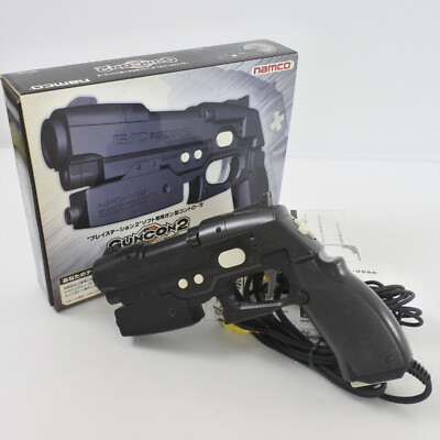 PS2 GUN CONTROLLER 2 Boxed Guncon NPC-106 Work for CRT TV Only Playstation 0656