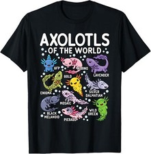 Axolotls Of The World Cute Kawaii Axolotl T-Shirt