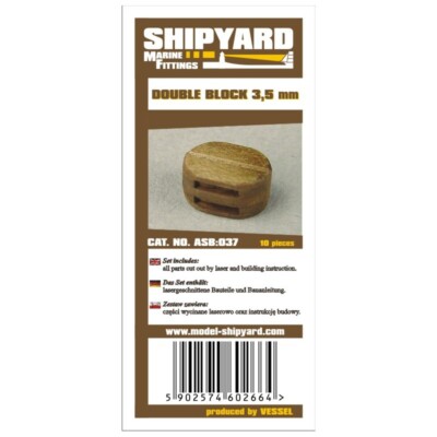 Schiffsmodell Marine Beschläge Takelage Doppelblock für Holz & Karton Modellschiff