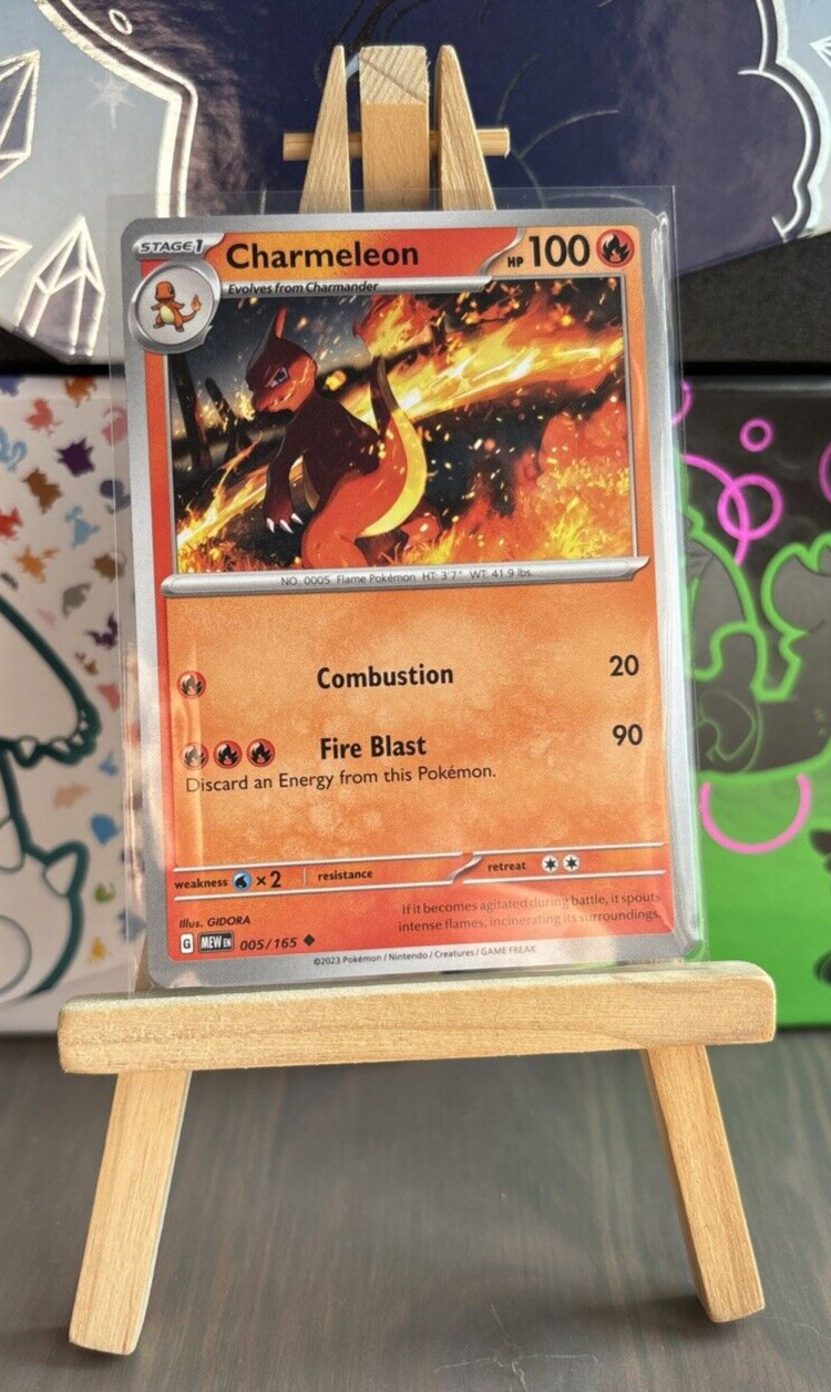 Charmeleon Pokemon Scarlet & Violet-151 005/165 Regular Uncommon NM Near Mint