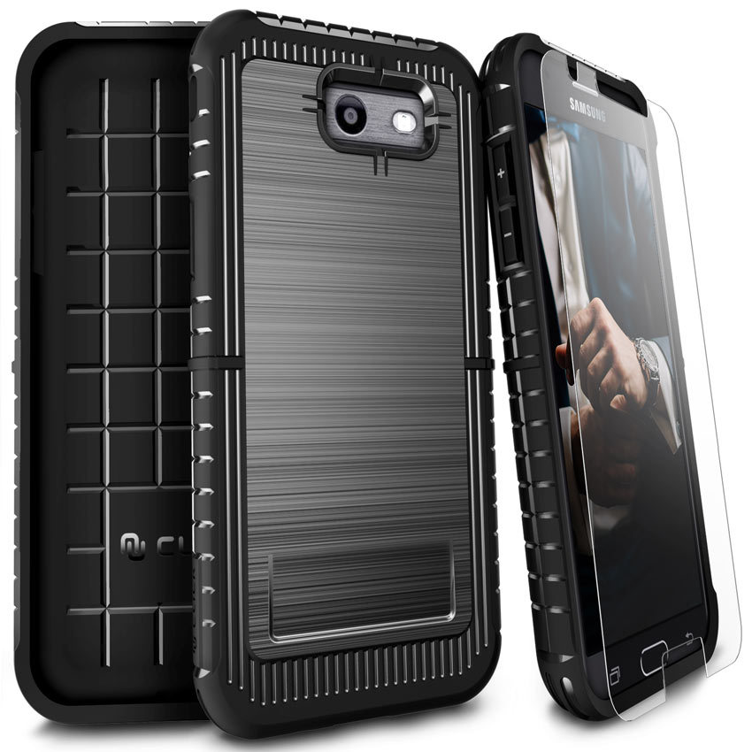 For Samsung Galaxy J3 Emerge Prime Express Prime Brushed Case+