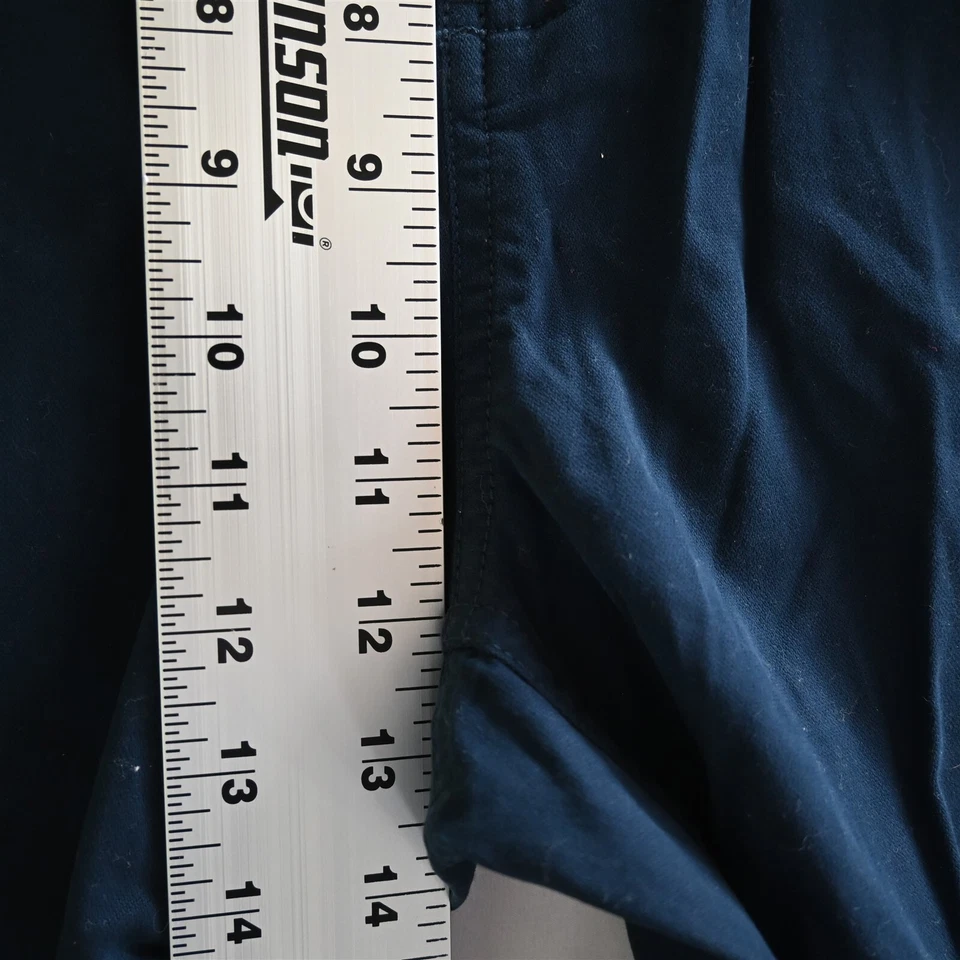 NUEVO Pantalones de mezclilla elásticos Roundtree & Yorke 36x32 clásicos cepillados azul marino para hombre Foto 3 de 4