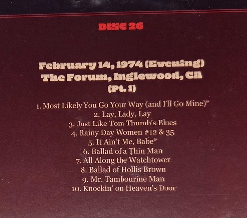 Bob Dylan and the Band — The 1974 Live Recordings Individual CDs AUSWAHL - Bild 23 von 24