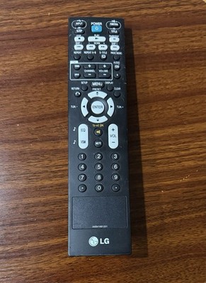 LG Black Remote Control with White Buttons
