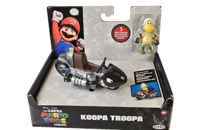 2023 Nintendo Super Mario Bros. Movie Pull Back Racer Bike KOOPA TROOPA Figure