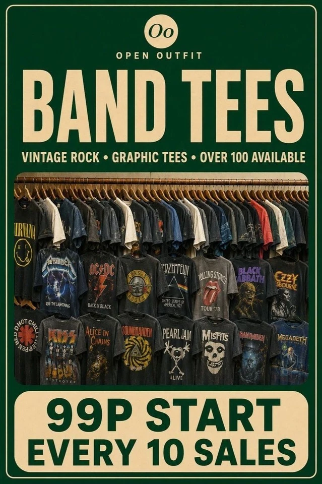 BAND TEES MIX!! Open Outfit