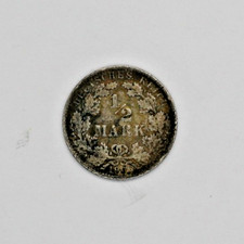 1906 GERMANY 1/2 HALF MARK SILVER COIN