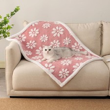 Waterproof Blanket for Dog Puppy Cat, Cute 3D Textured Flower Dog Blanket for...